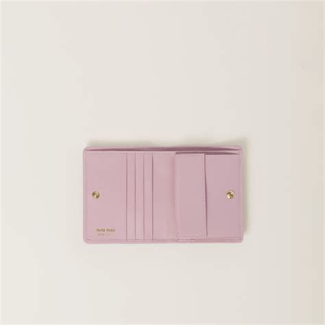 miu miu wallet pink|Alabaster Pink Small Leather Wallet .